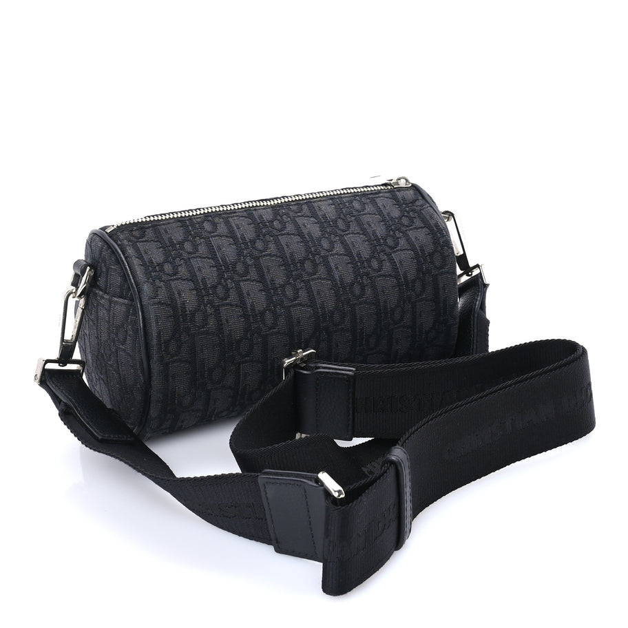 Christian Dior Oblique Roller Messenger Bag Black Image 2