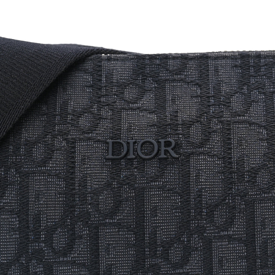 Christian Dior Oblique Roller Messenger Bag Black Image 6
