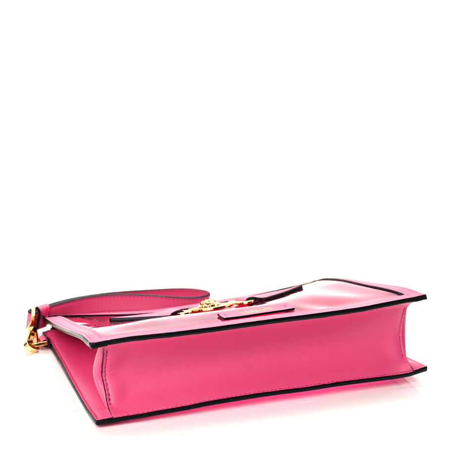 Versace PVC Medusa Clutch Fuschia Image 4