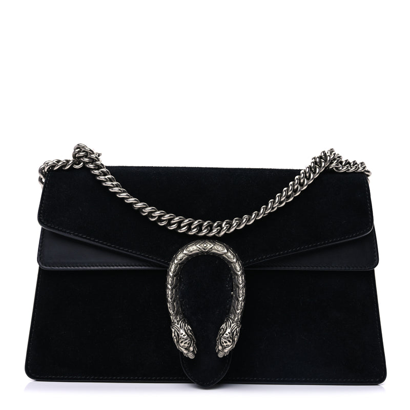  Gucci Suede Small Dionysus Shoulder Bag Black