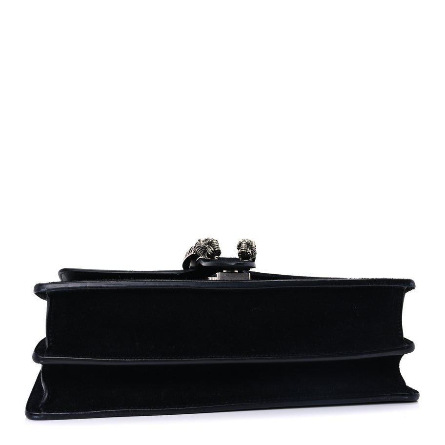 Gucci Suede Small Dionysus Shoulder Bag Black Image 3