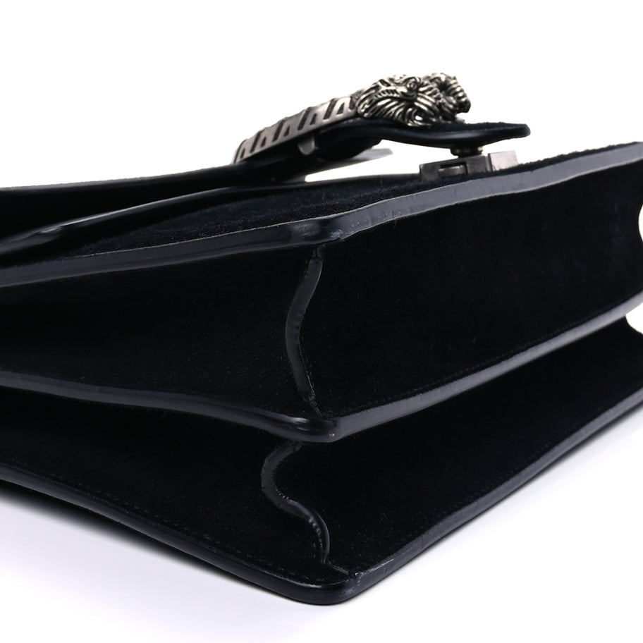 Gucci Suede Small Dionysus Shoulder Bag Black Image 7