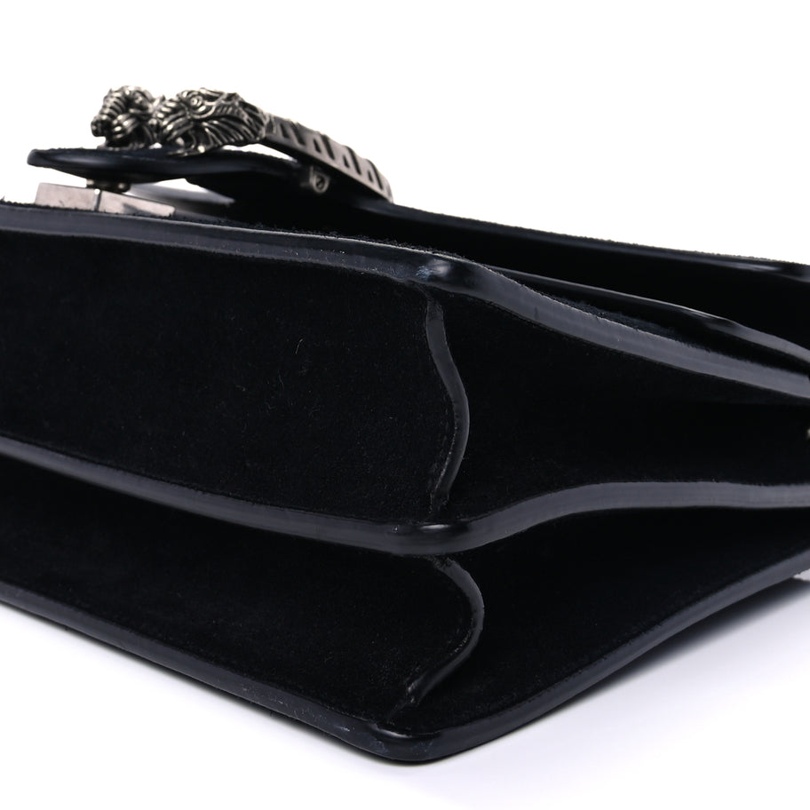 Gucci Suede Small Dionysus Shoulder Bag Black Image 8