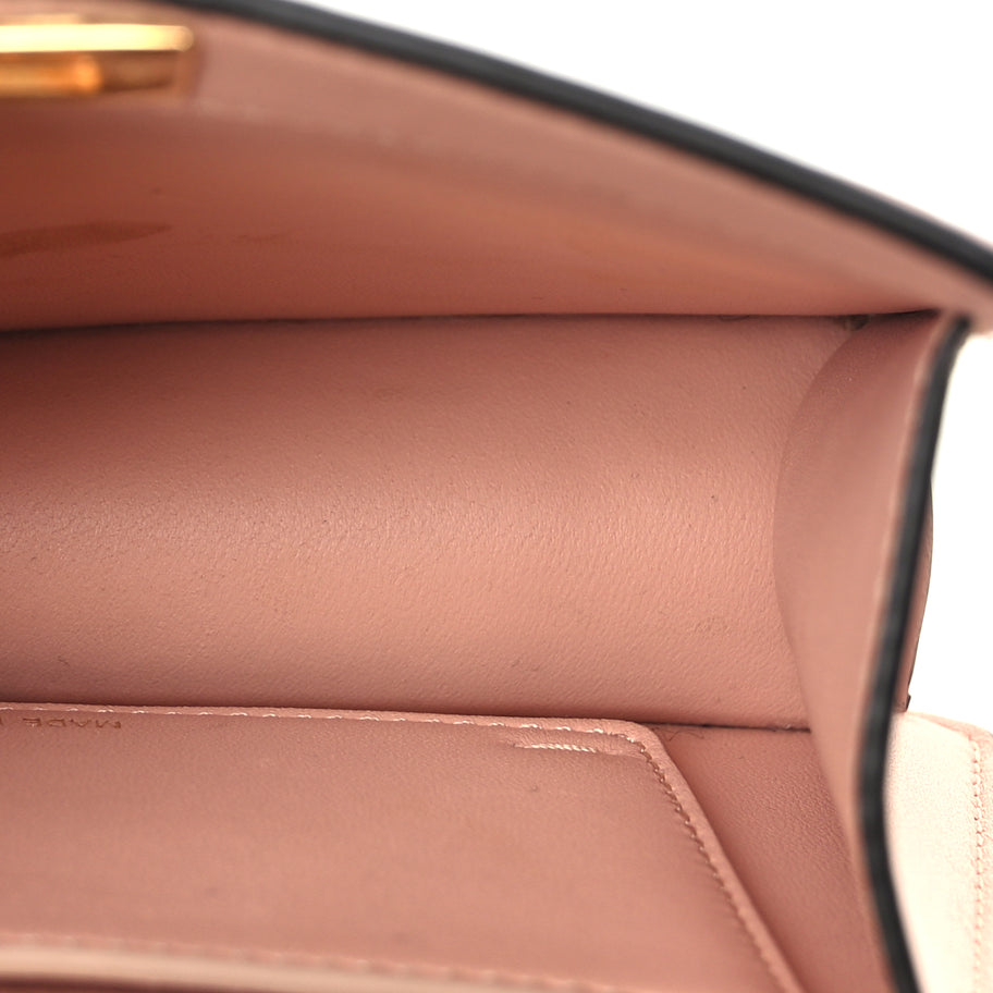 Fendi Shiny Nappa Petite Peekaboo I SEE U Satchel Baby Pink Image 4