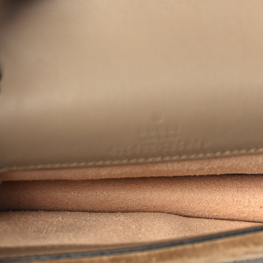 Gucci GG Supreme Monogram Super Mini Dionysus Shoulder Bag Taupe Image 4