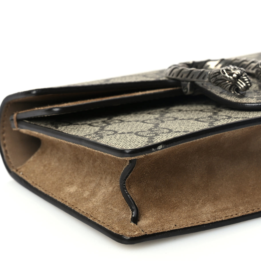 Gucci GG Supreme Monogram Super Mini Dionysus Shoulder Bag Taupe Image 7