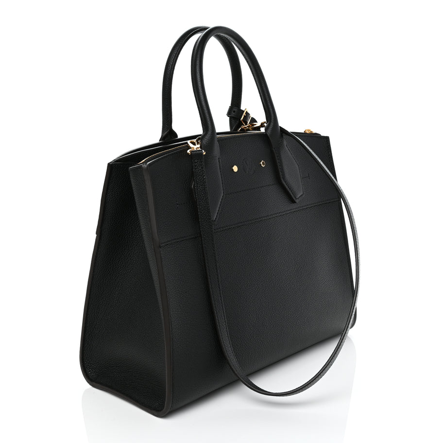 Louis Vuitton Taurillon City Steamer MM Black Image 2