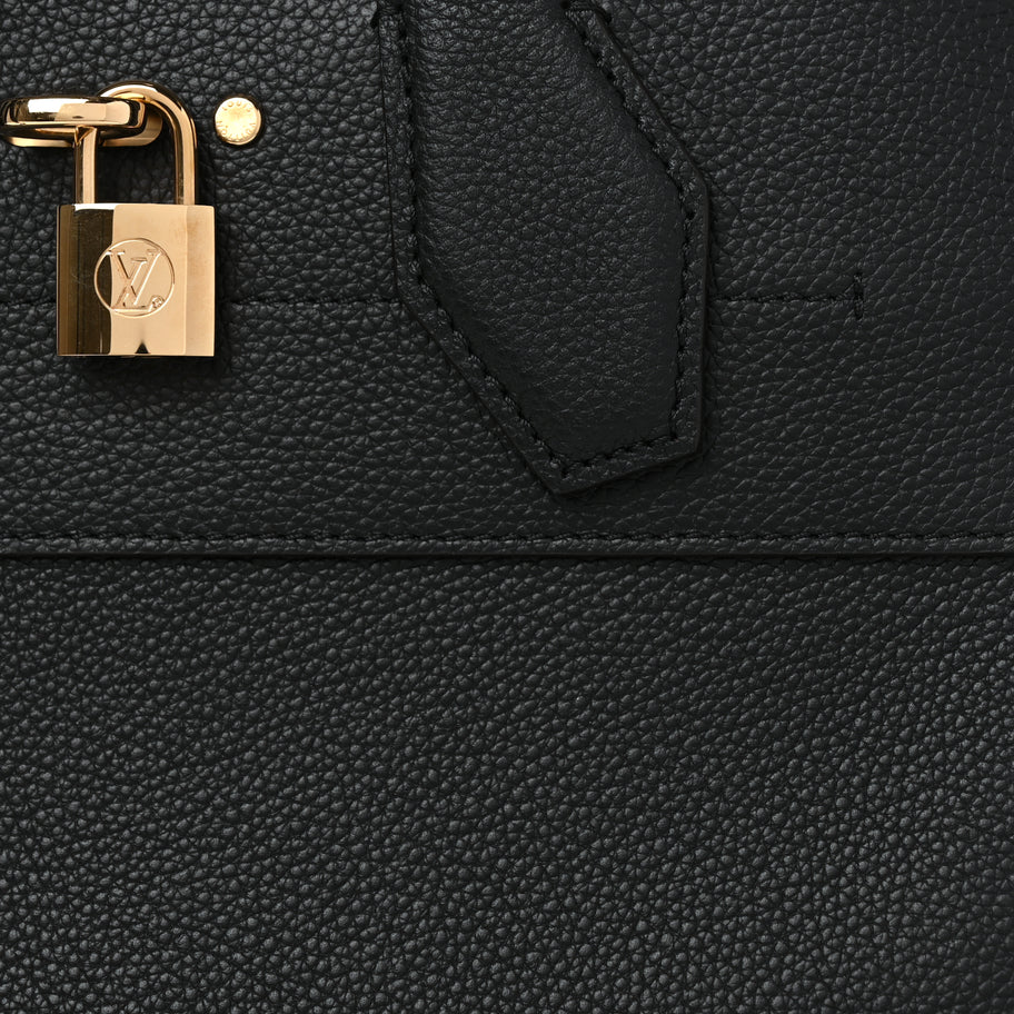 Louis Vuitton Taurillon City Steamer MM Black Image 6