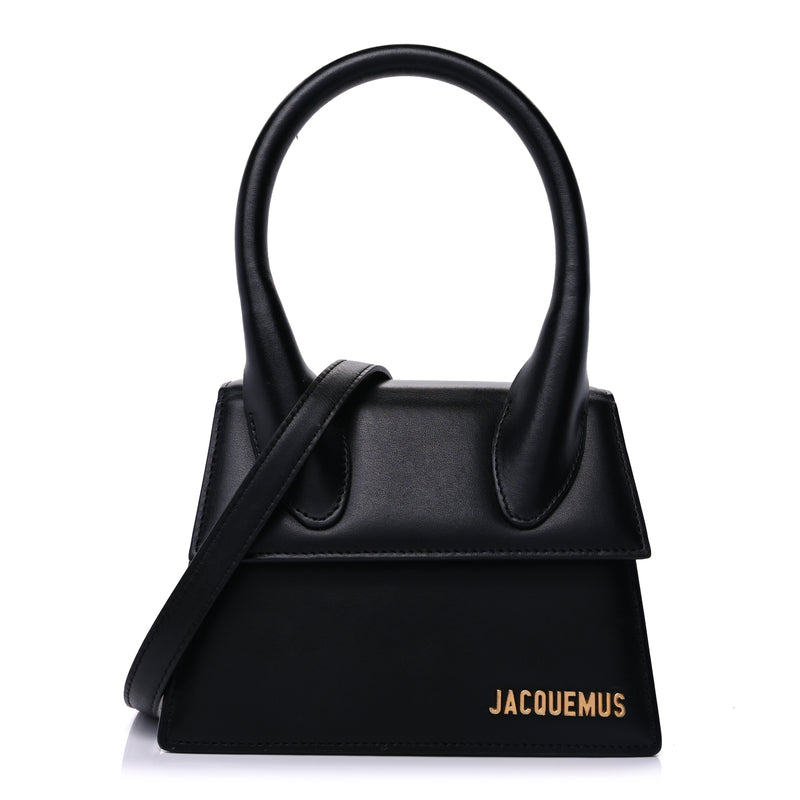  Jacquemus Smooth Calfskin Le Chiquito Moyen Black