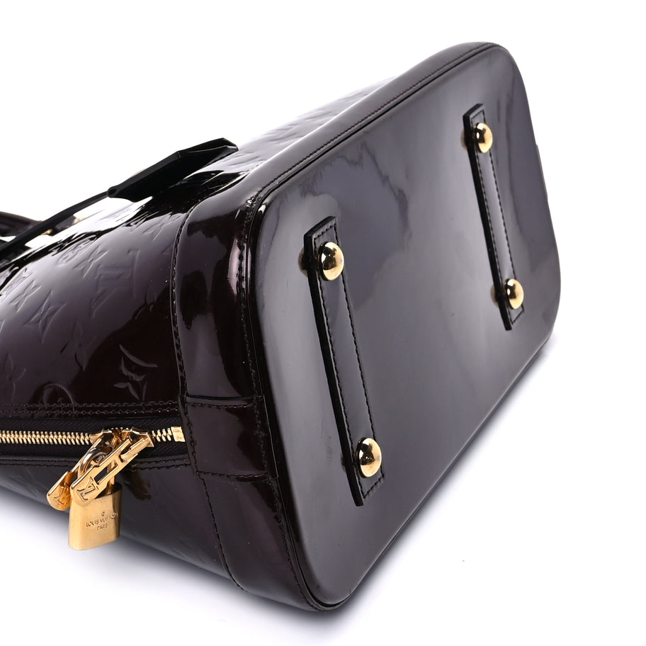 Louis Vuitton Vernis Alma MM   Amarante Image 7