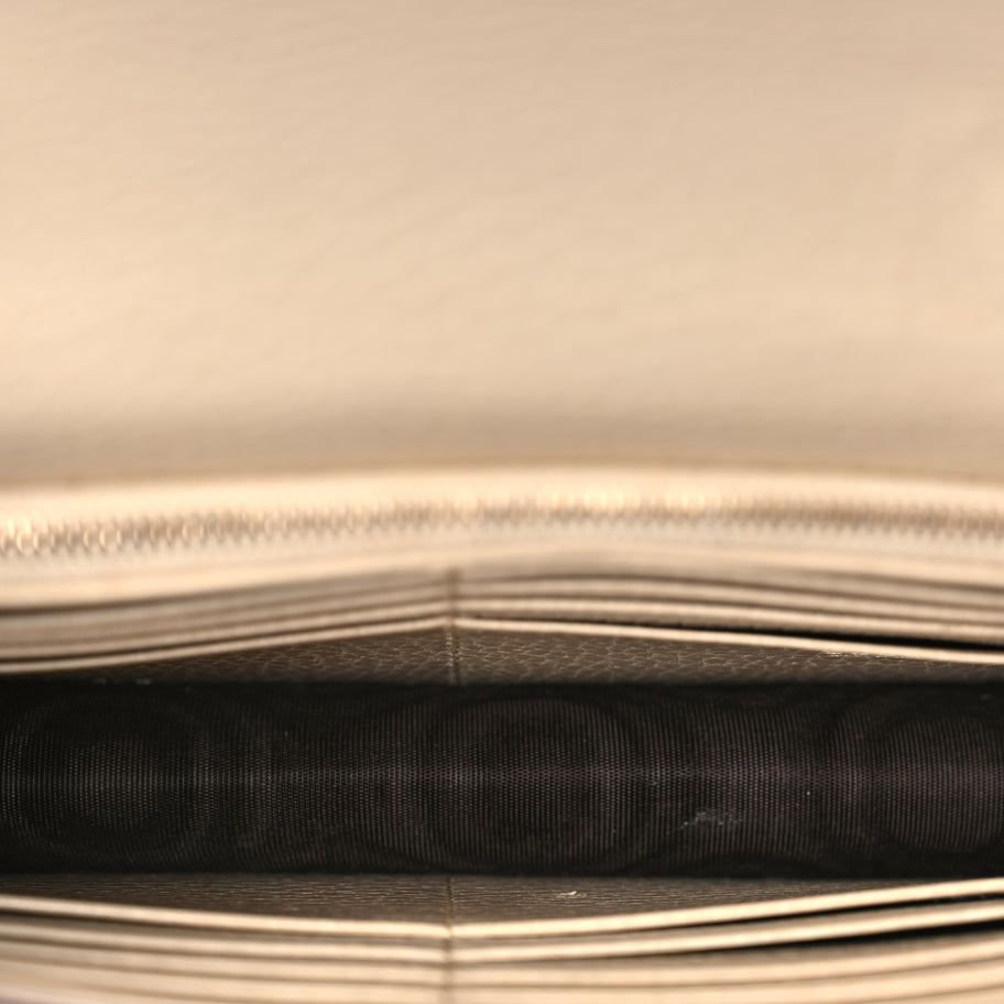 Gucci Dollar Calfskin Interlocking G Chain Wallet Ivoire Image 5