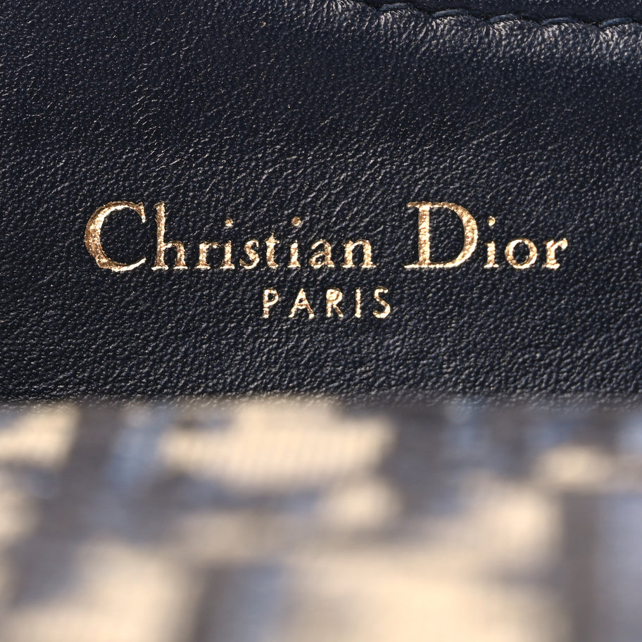 Christian Dior Oblique Saddle Card Holder Blue Image 6
