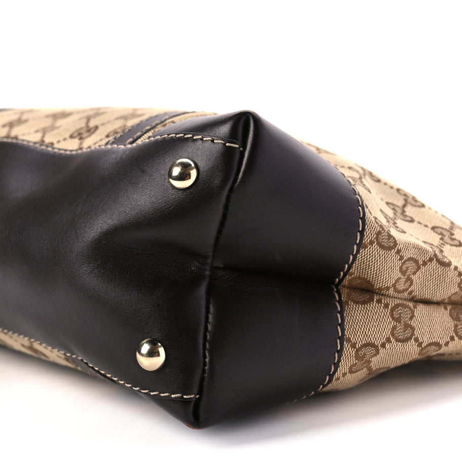 Gucci Monogram Small Lovely Heart Tote Dark Brown Image 9