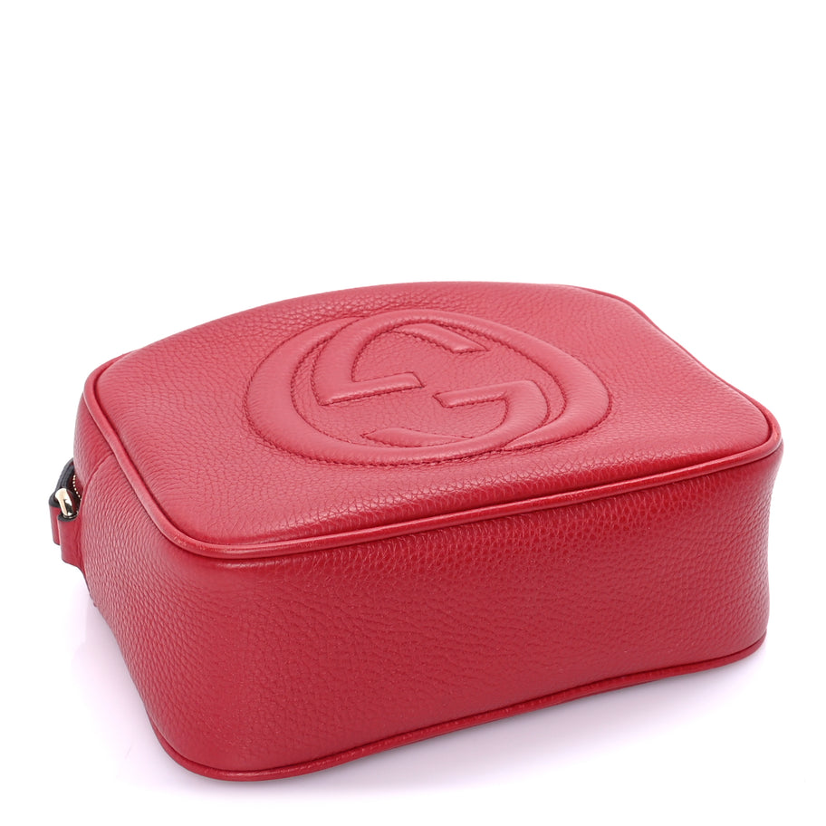 Gucci Calfskin Small Soho Disco Bag  Tabasco Red Image 3