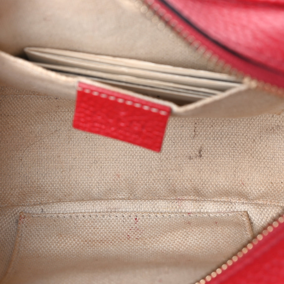 Gucci Calfskin Small Soho Disco Bag  Tabasco Red Image 4