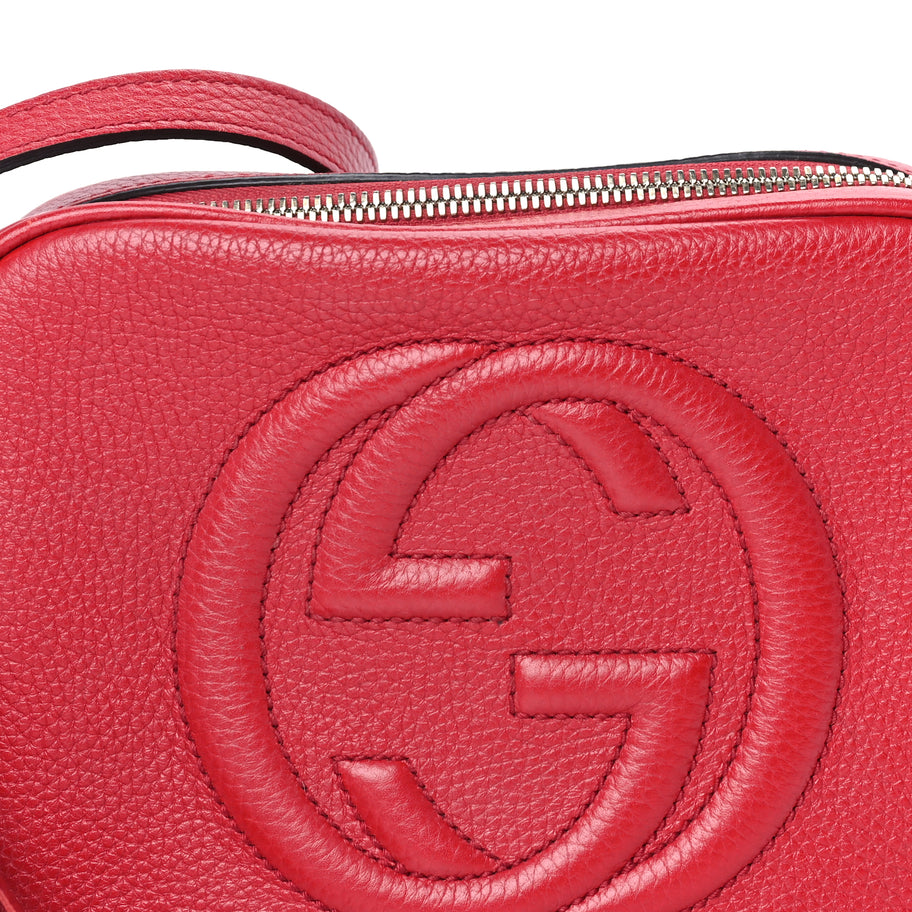 Gucci Calfskin Small Soho Disco Bag  Tabasco Red Image 6