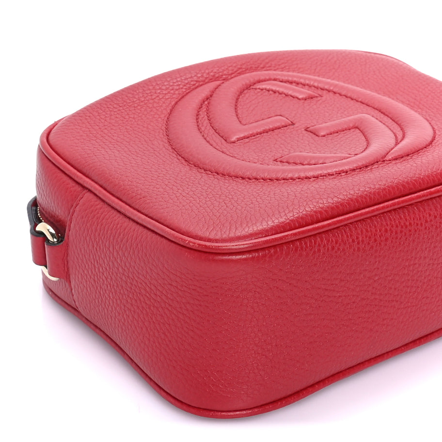 Gucci Calfskin Small Soho Disco Bag  Tabasco Red Image 7