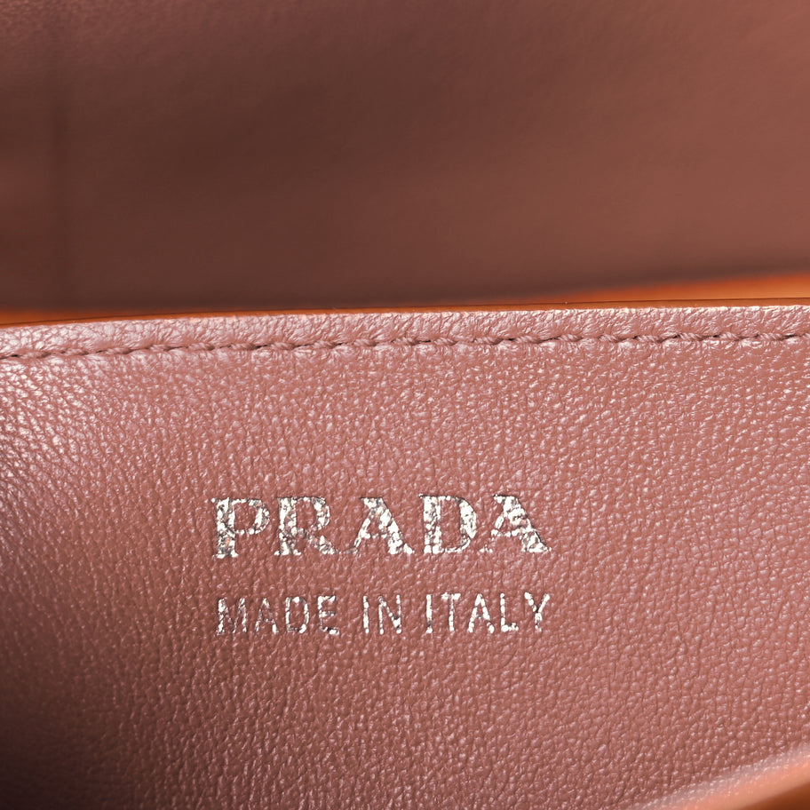 Prada Saffiano Cuir Large Double Bag Caramel Fuoco Image 5