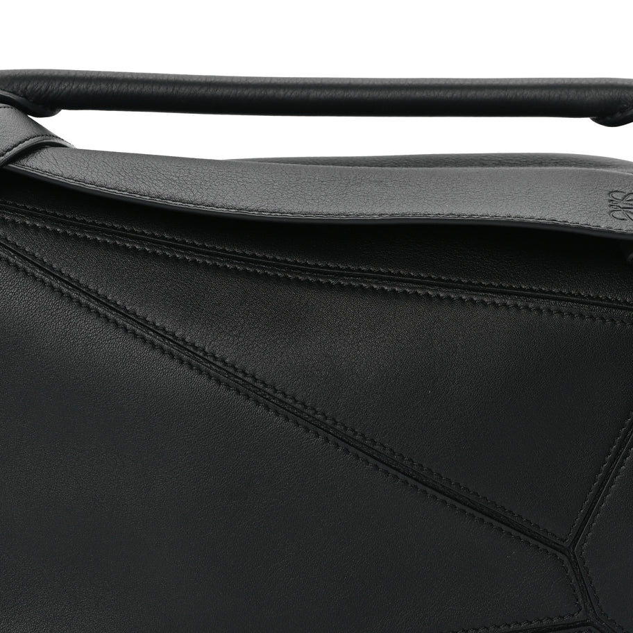 Loewe Calfskin Small Puzzle Bag  Black Image 6