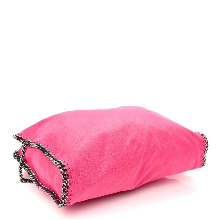 Stella McCartney Shaggy Deer Falabella Fold Over Tote  Hot Pink Image 3