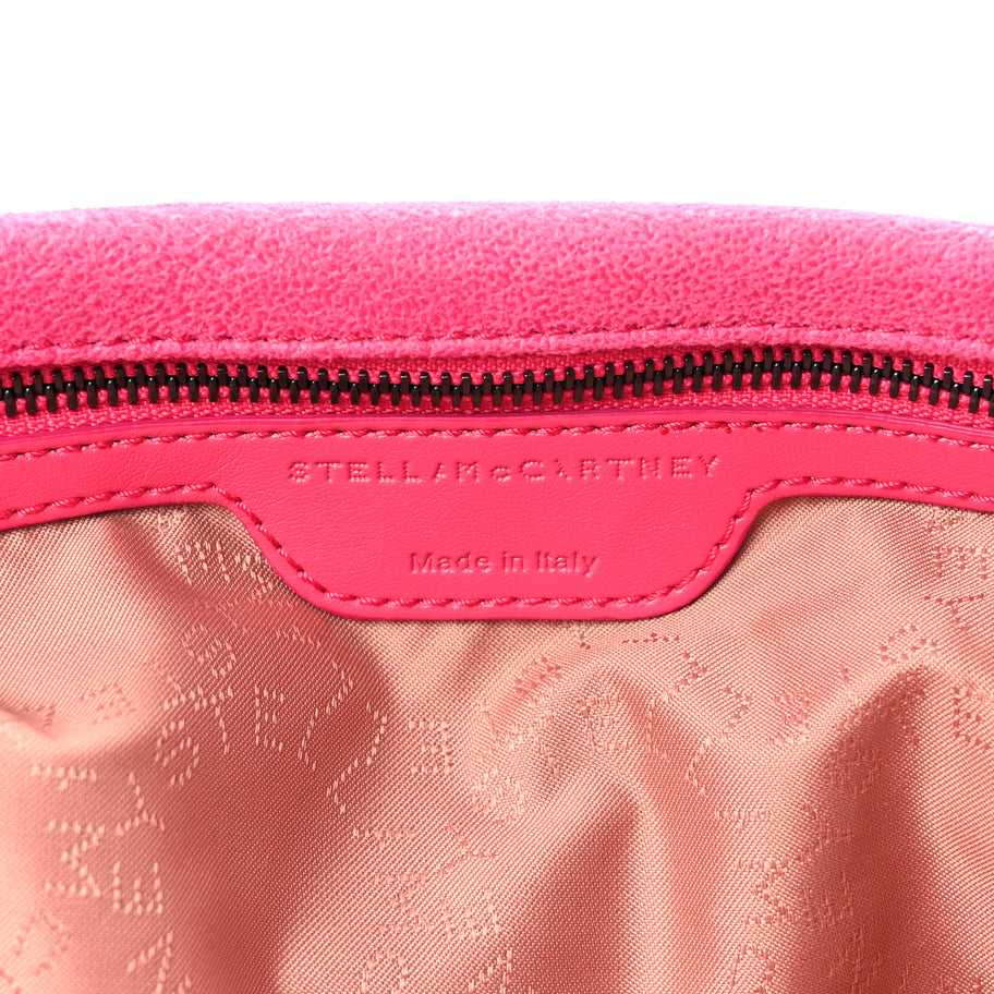 Stella McCartney Shaggy Deer Falabella Fold Over Tote  Hot Pink Image 5