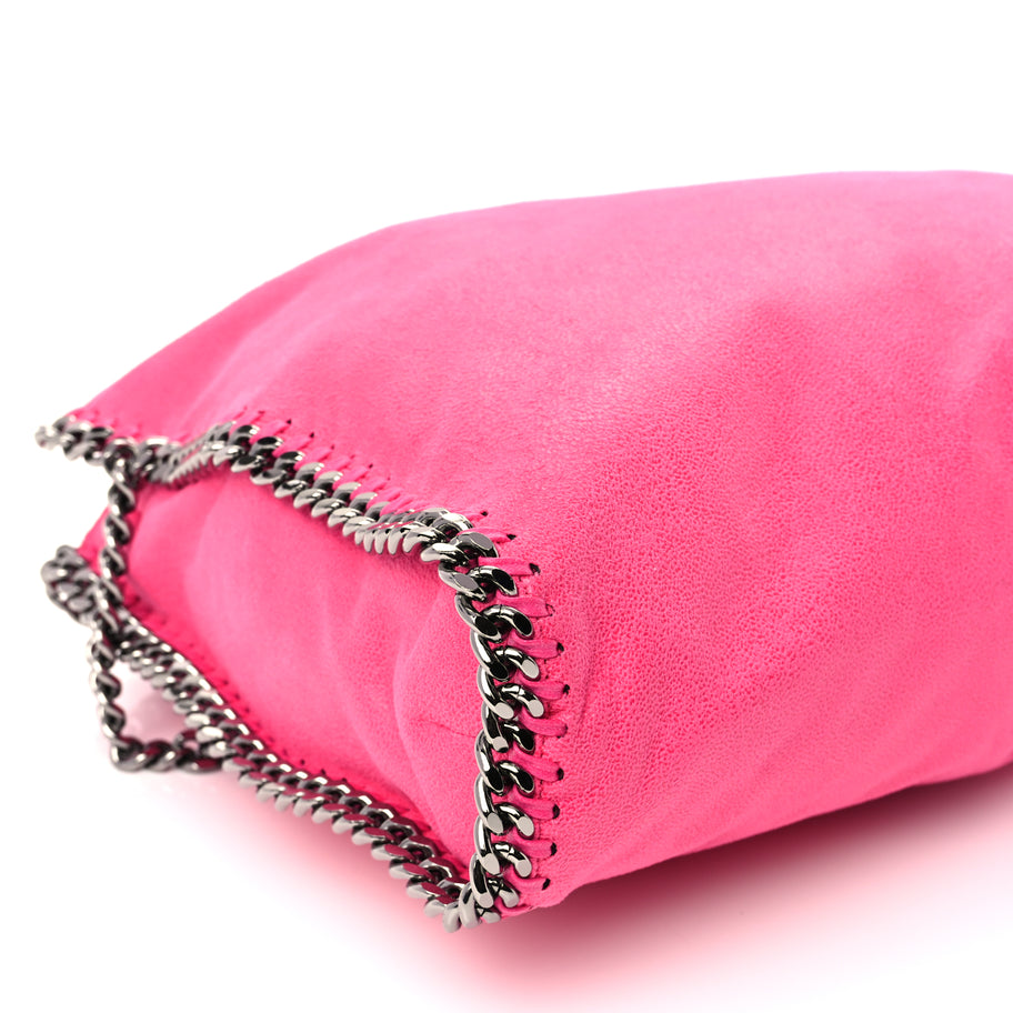 Stella McCartney Shaggy Deer Falabella Fold Over Tote  Hot Pink Image 8