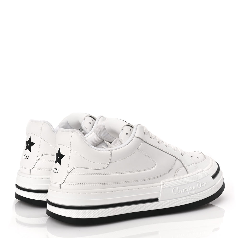 Christian Dior Calfskin D-Freeway Low Top Sneakers 39 White Image 4