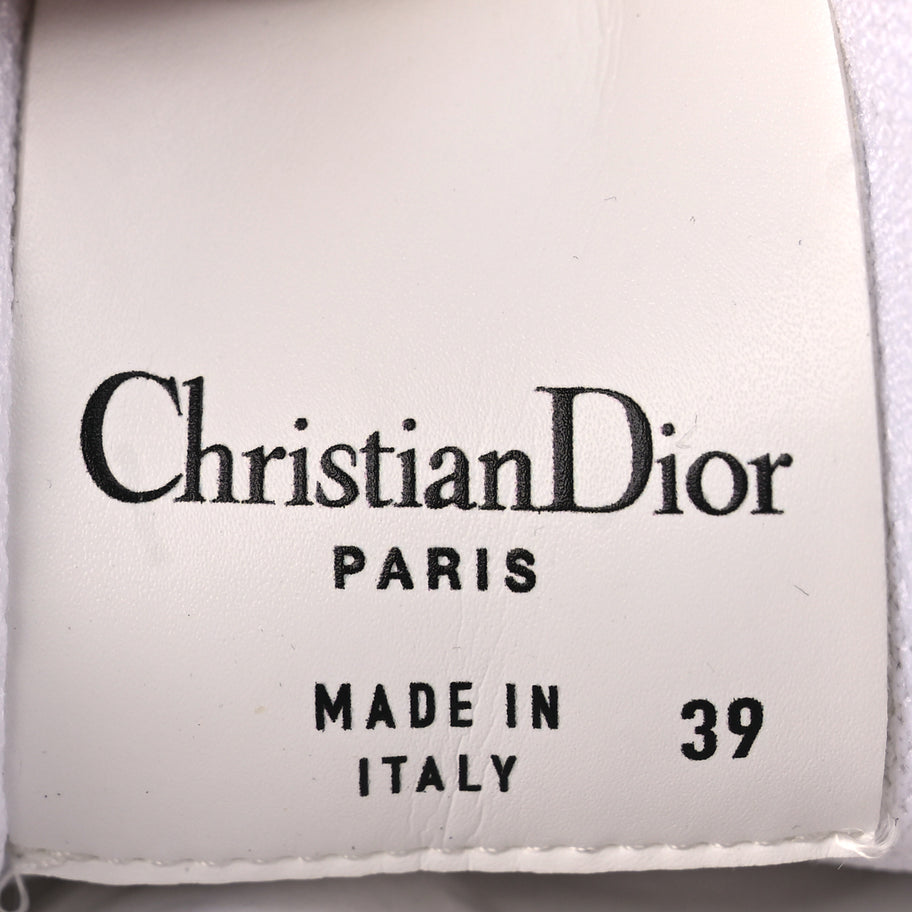 Christian Dior Calfskin D-Freeway Low Top Sneakers 39 White Image 8