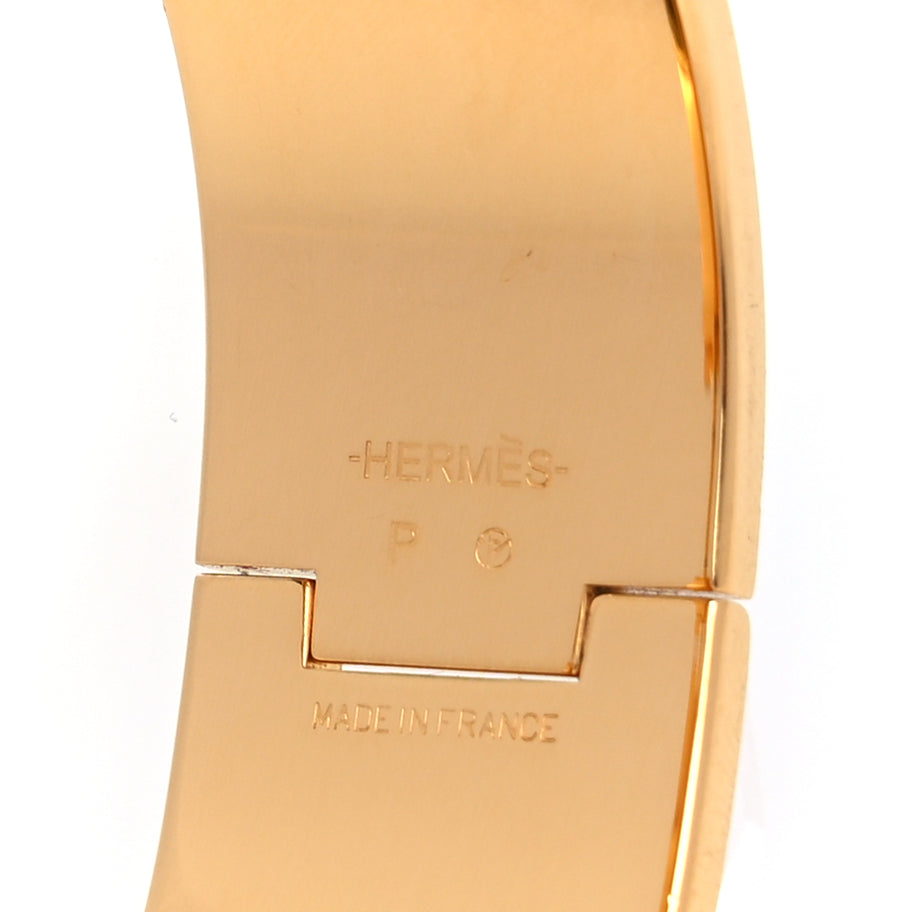Hermes Enamel Wide Clic Clac H Bracelet PM Malachite Image 3