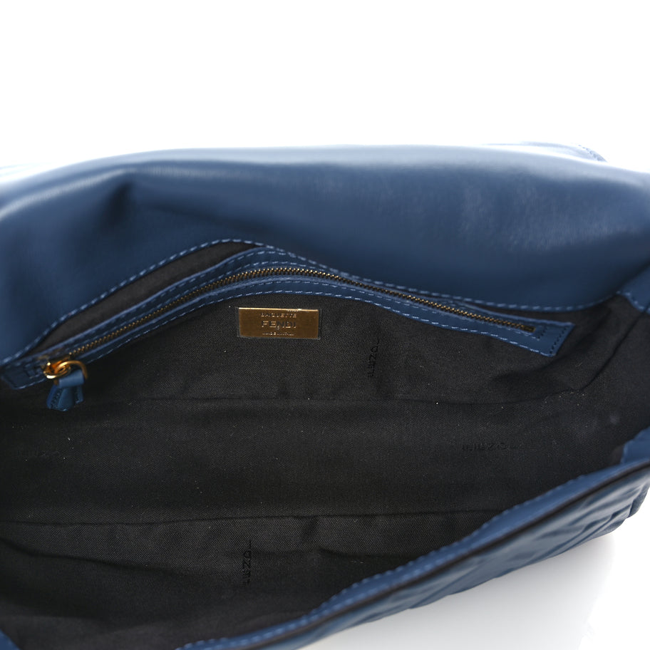 Fendi Nappa FF 1974 Embossed Baguette Mirto Image 4