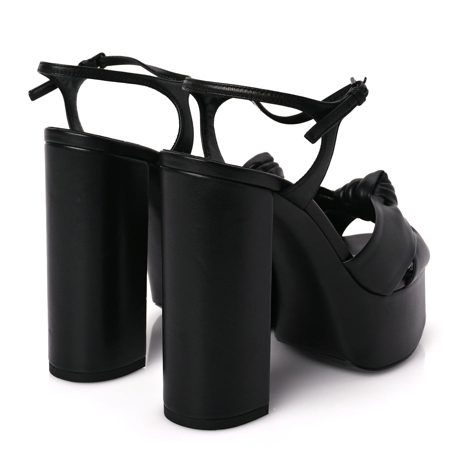 Saint Laurent Vendome Bianca 85 Platform Sandals 37 Black Image 3