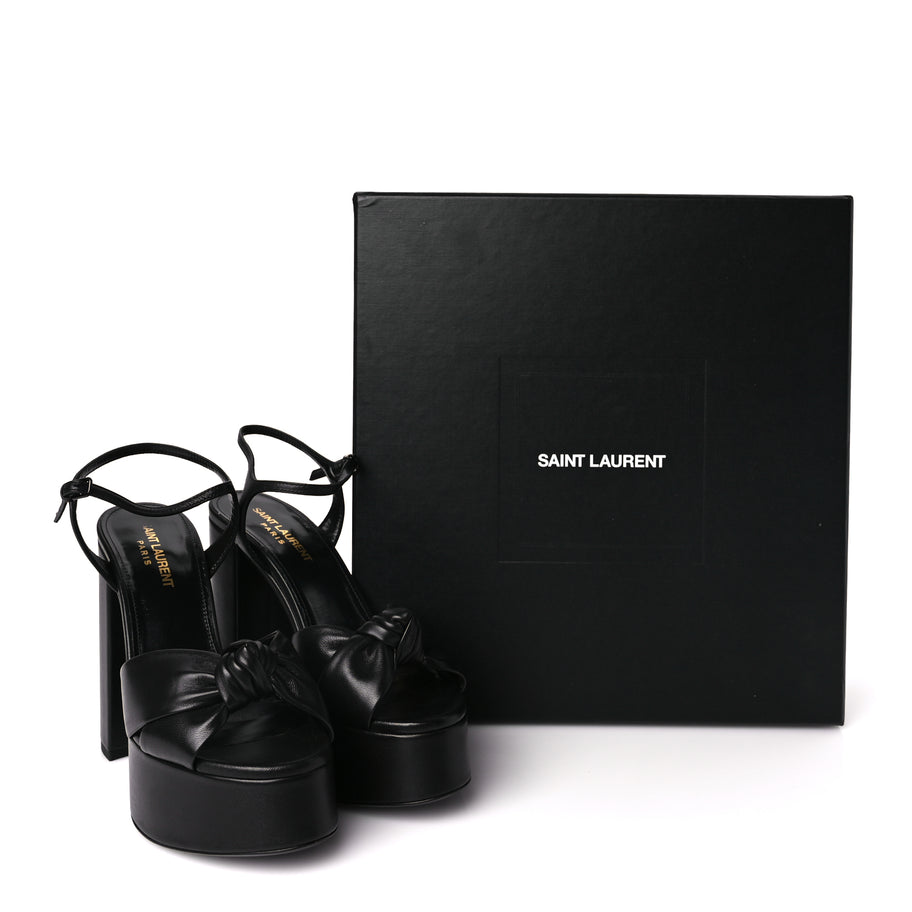 Saint Laurent Vendome Bianca 85 Platform Sandals 37 Black Image 8