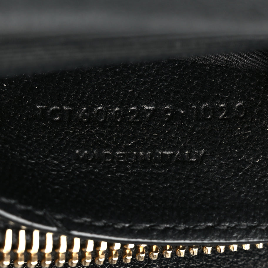 Saint Laurent Sheepskin Matelasse Chevron Monogram Medium College Bag Black Image 6