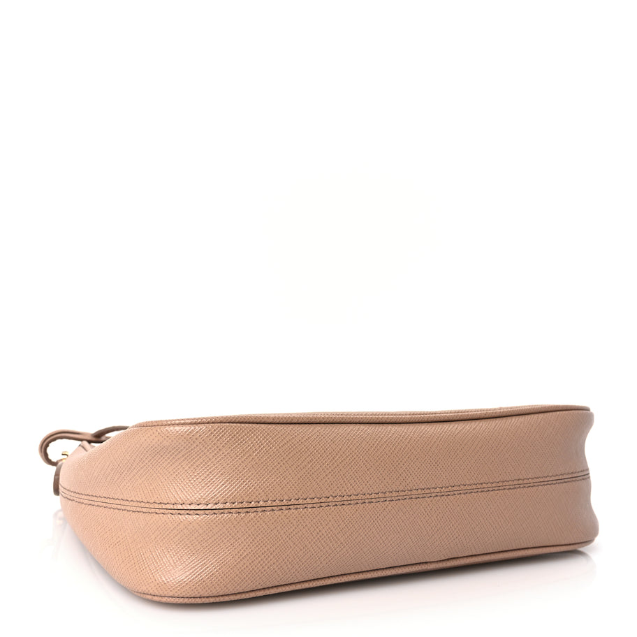 Prada Saffiano Lux Re-Edition Mini Shoulder Bag Cammeo Image 3