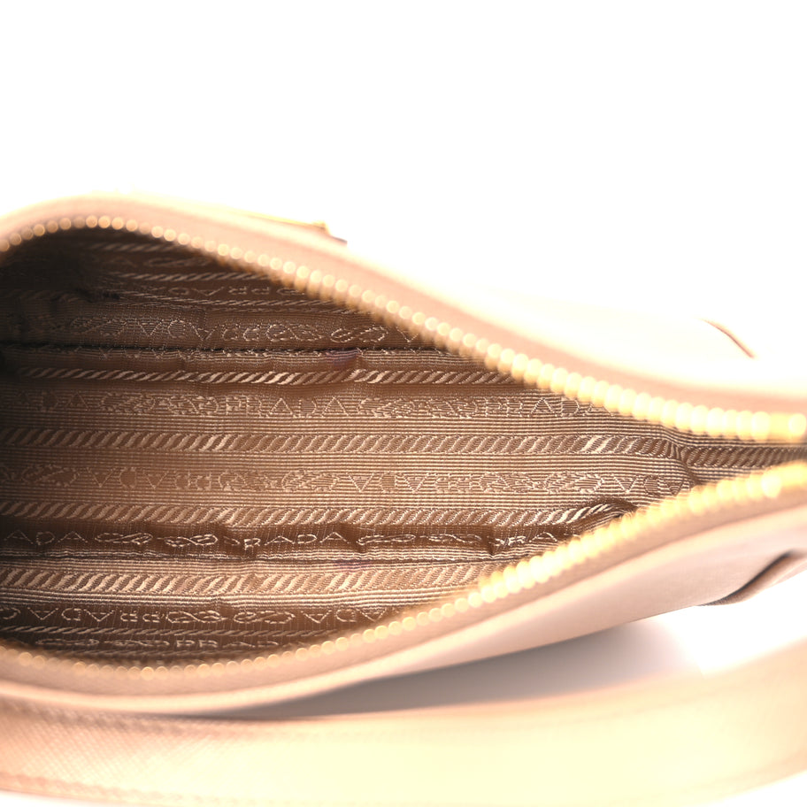 Prada Saffiano Lux Re-Edition Mini Shoulder Bag Cammeo Image 4