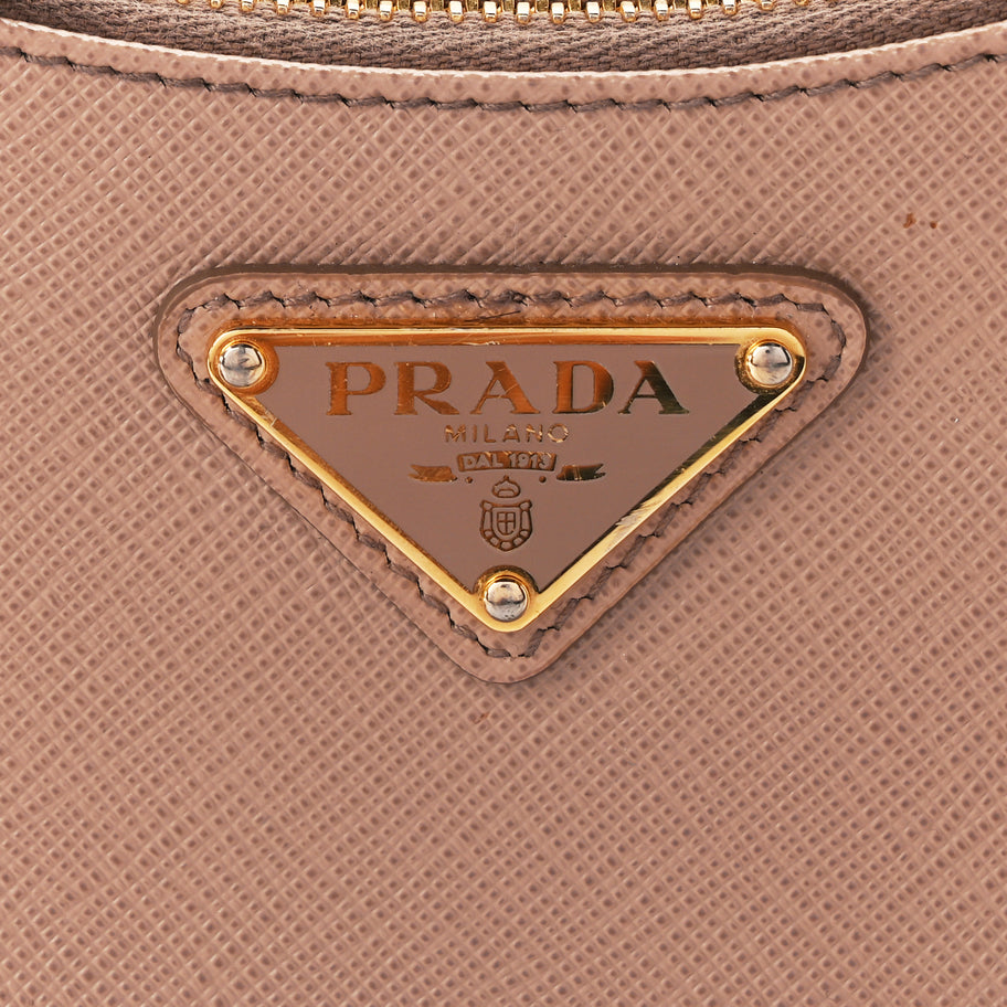 Prada Saffiano Lux Re-Edition Mini Shoulder Bag Cammeo Image 6