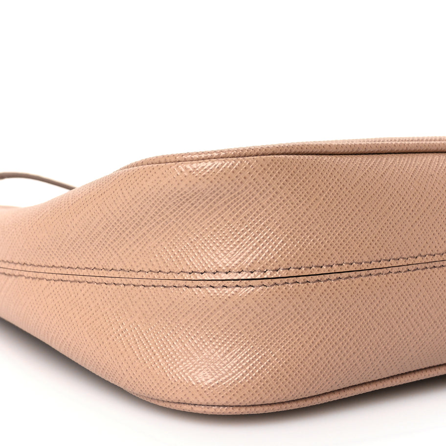 Prada Saffiano Lux Re-Edition Mini Shoulder Bag Cammeo Image 7