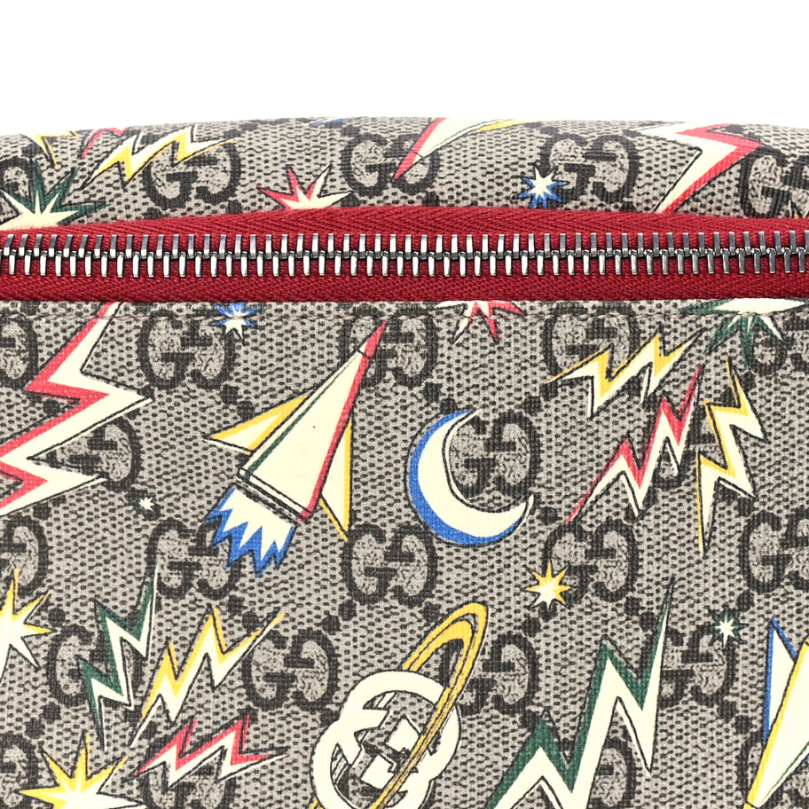 Gucci GG Supreme Monogram Childrens Space Print Belt Bag  Multicolor Image 6