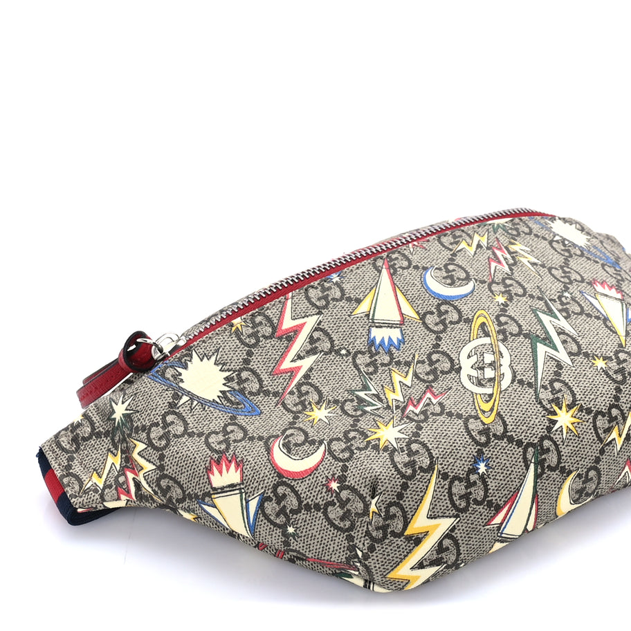 Gucci GG Supreme Monogram Childrens Space Print Belt Bag  Multicolor Image 7