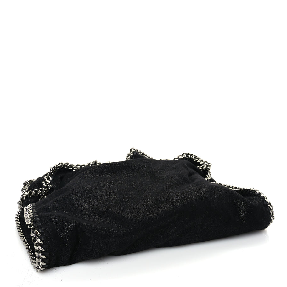 Stella McCartney Shaggy Deer Falabella Fold Over Tote Black Image 3
