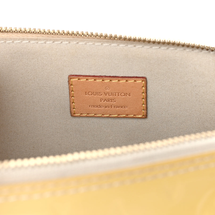Louis Vuitton LOUIS VUITTON Vernis Alma MM Yellow Yellow Image 5