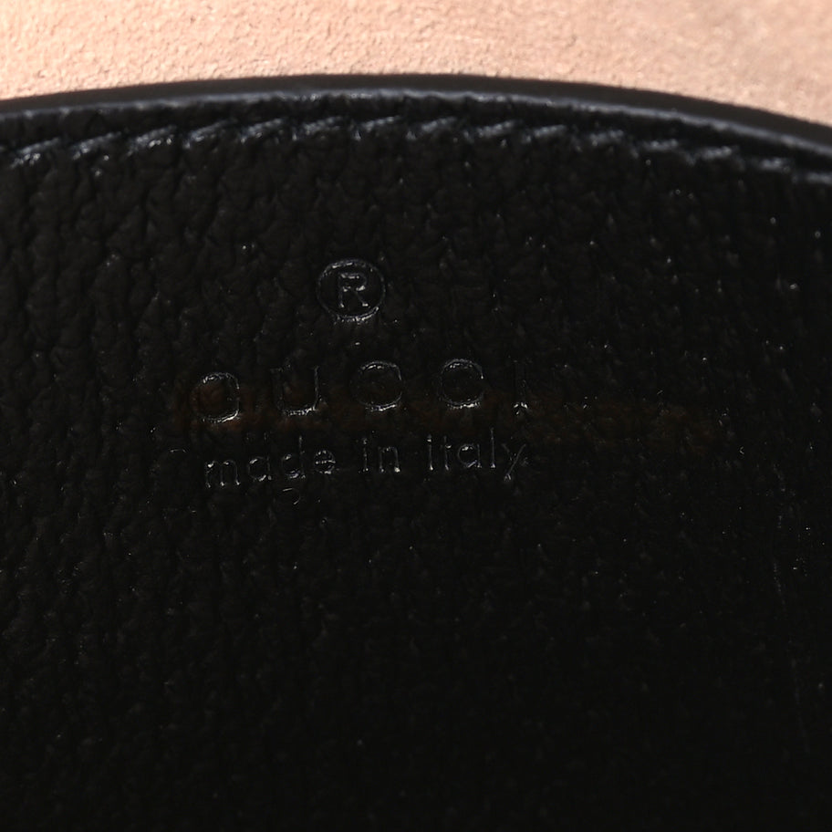 Gucci Textured Dollar Calfskin Mini Diana Dome Tote Bag  Black Dusty Grey Image 5