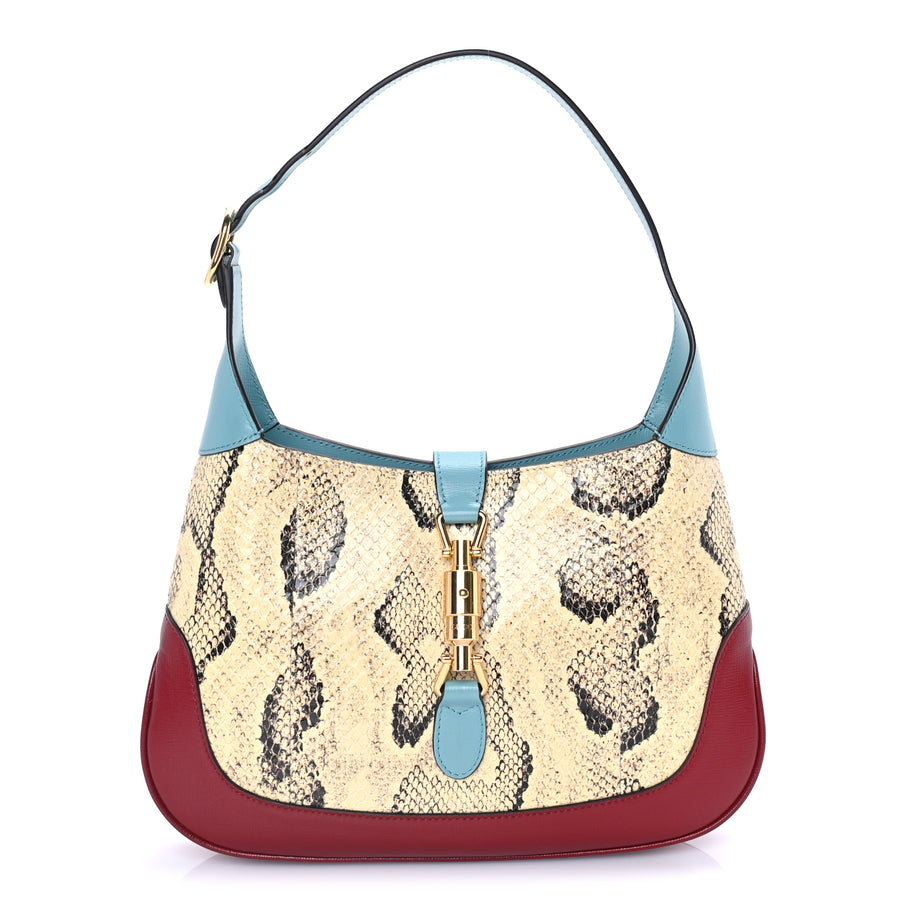 Gucci Snakeskin Calfskin Small Jackie 1961 Hobo  Multicolor Image 1