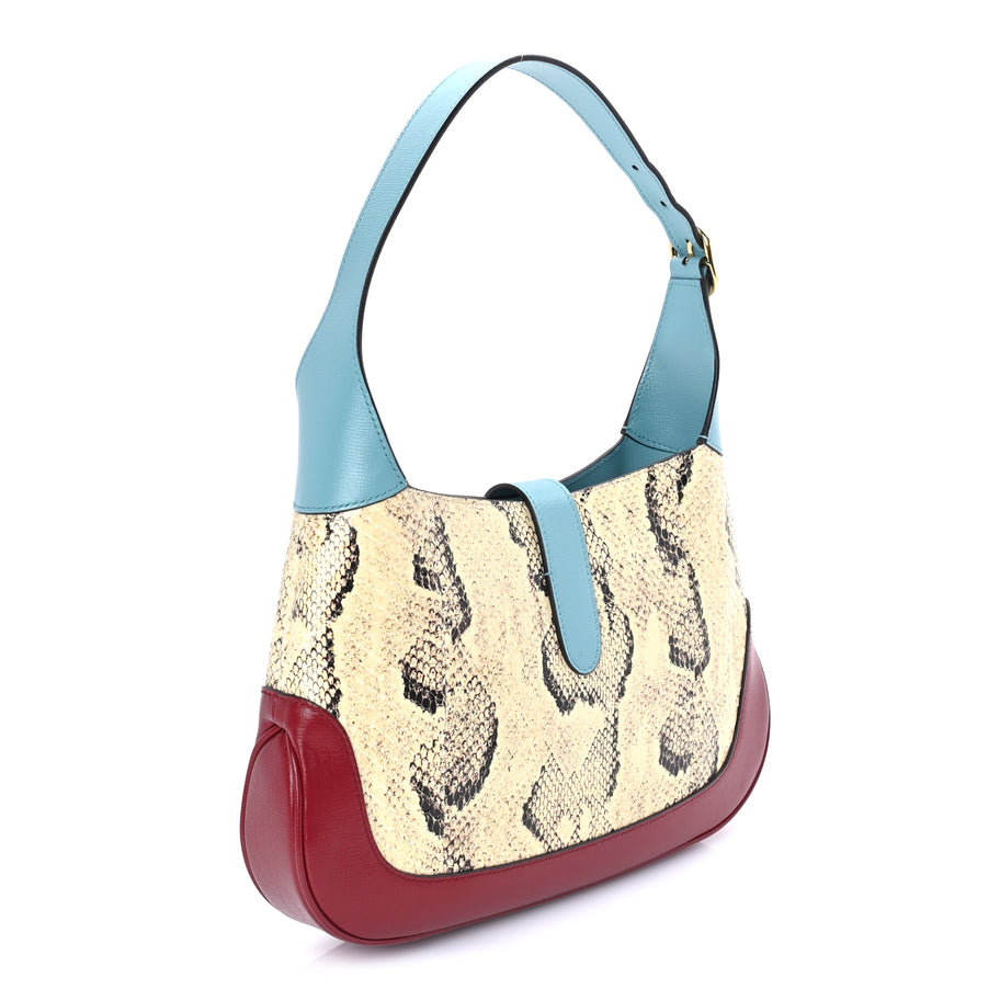 Gucci Snakeskin Calfskin Small Jackie 1961 Hobo  Multicolor Image 2