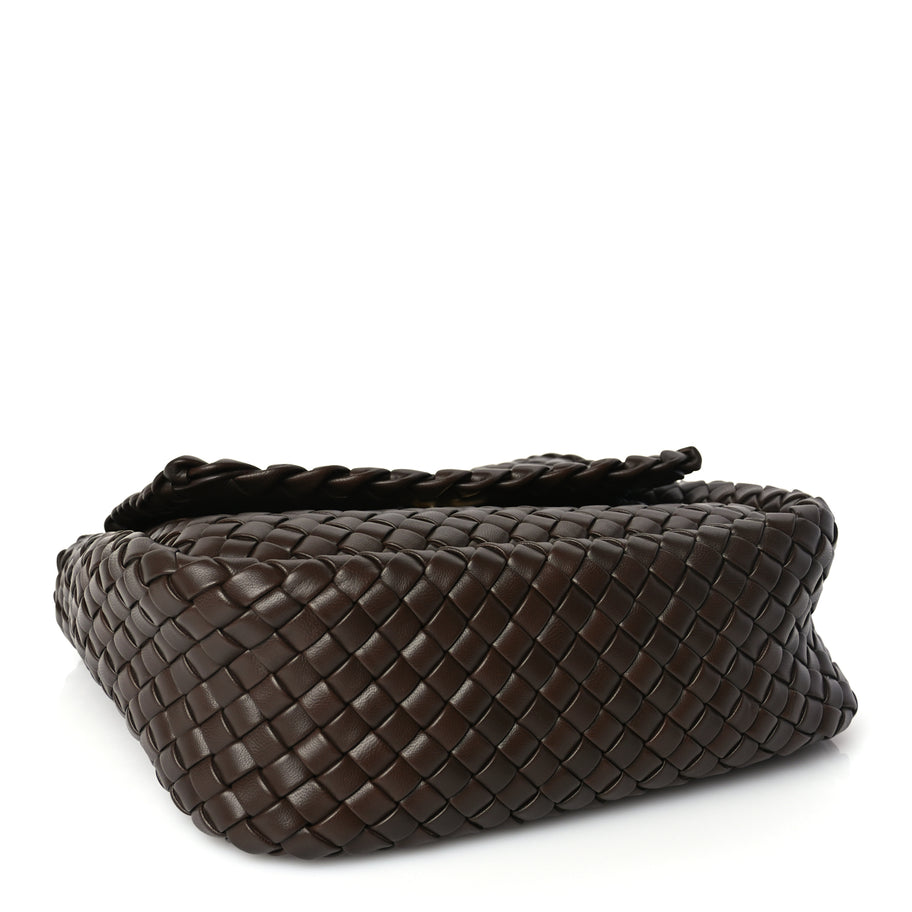 Bottega Veneta Nappa Intreccicio Padded Small Cobble Shoulder Bag Light Brown Image 3