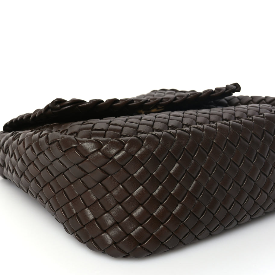 Bottega Veneta Nappa Intreccicio Padded Small Cobble Shoulder Bag Light Brown Image 7