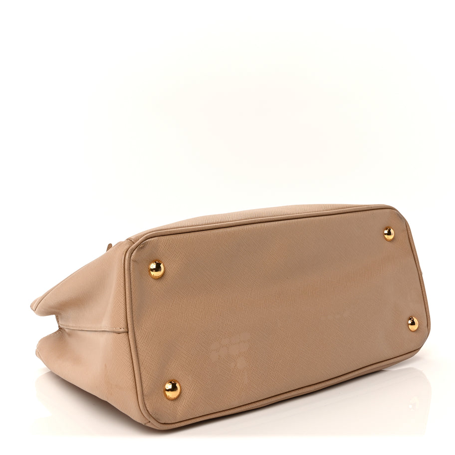 Prada Saffiano Lux Medium Tote  Sabbia Image 3