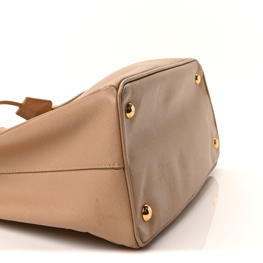 Prada Saffiano Lux Medium Tote  Sabbia Image 7