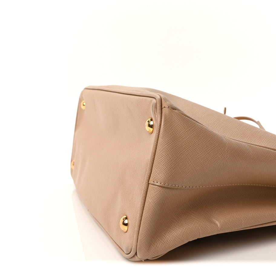Prada Saffiano Lux Medium Tote  Sabbia Image 8