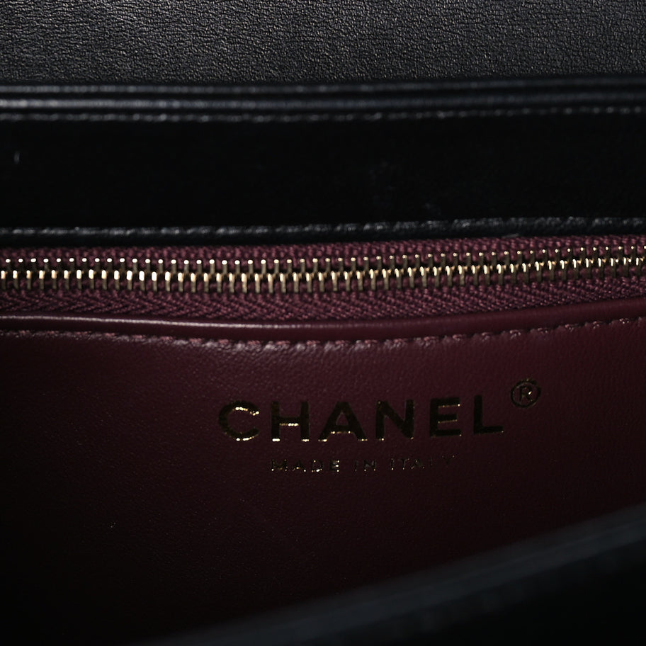 Chanel Lambskin Quilted Small Trendy CC Dual Handle Flap Bag  Black Image 5